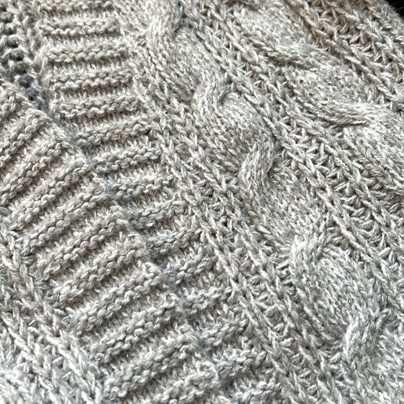 2T cat&Jack sparkly cable knit open cardigan sweater - Picture 5 of 7